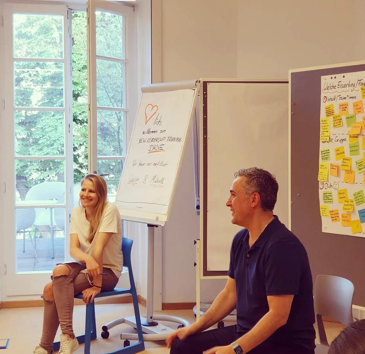 Kerstin Kragh im Workshop mit Führungsteam